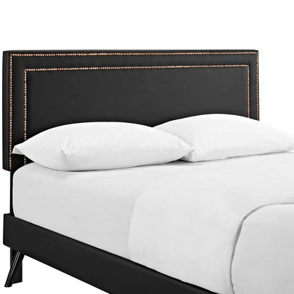 Veronica Queen Platform Bed with Round Splayed Legs - living-essentials