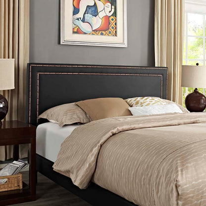 Veronica Queen Platform Bed with Round Splayed Legs - living-essentials