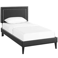 Veronica Twin Platform Bed with Squared Tapered Legs - living-essentials