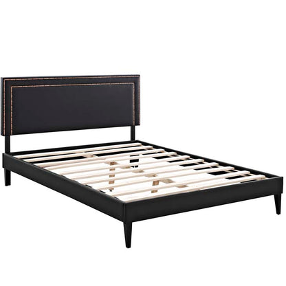 Veronica Full Platform Bed with Squared Tapered Legs - living-essentials
