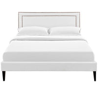 Veronica Full Platform Bed with Squared Tapered Legs - living-essentials
