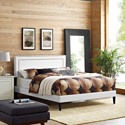 Veronica Full Platform Bed with Squared Tapered Legs - living-essentials