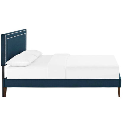 Veronica Full Platform Bed with Squared Tapered Legs - living-essentials