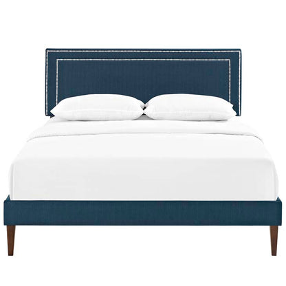 Veronica Full Platform Bed with Squared Tapered Legs - living-essentials