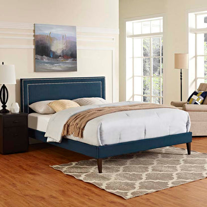 Veronica Full Platform Bed with Squared Tapered Legs - living-essentials