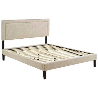 Veronica Full Platform Bed with Squared Tapered Legs - living-essentials