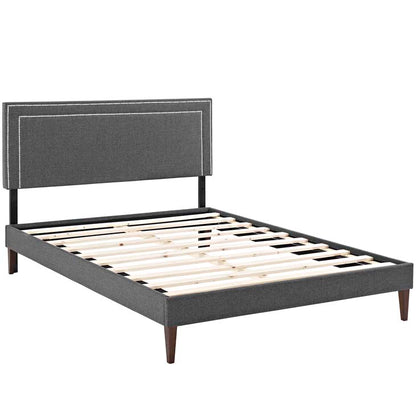 Veronica Full Platform Bed with Squared Tapered Legs - living-essentials