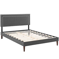 Veronica King Platform Bed with Squared Tapered Legs - living-essentials