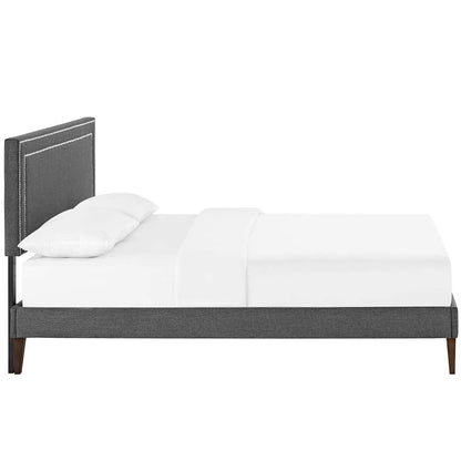 Veronica Full Platform Bed with Squared Tapered Legs - living-essentials