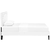 Ruby Twin Platform Bed with Squared Tapered Legs - living-essentials