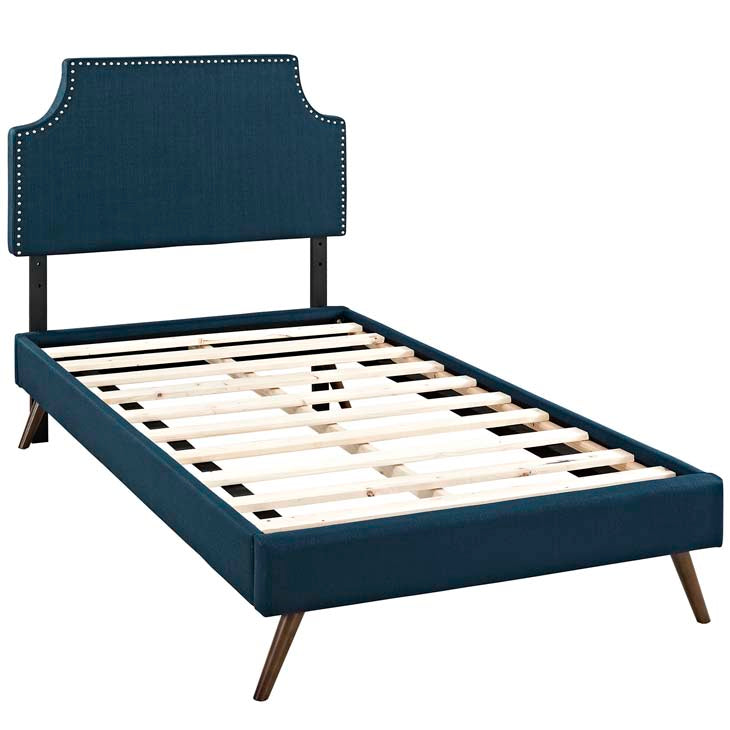 Conner Twin Platform Bed with Round Splayed Legs - living-essentials