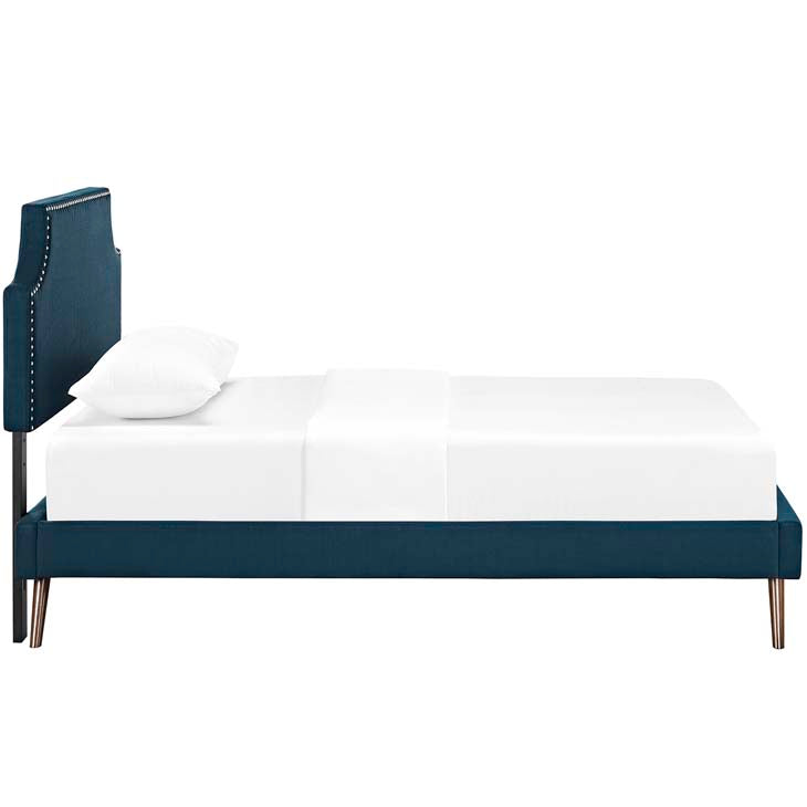 Conner Twin Platform Bed with Round Splayed Legs - living-essentials