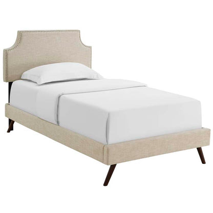 Conner Twin Platform Bed with Round Splayed Legs - living-essentials