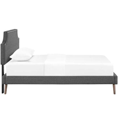 Conner Twin Platform Bed with Round Splayed Legs - living-essentials