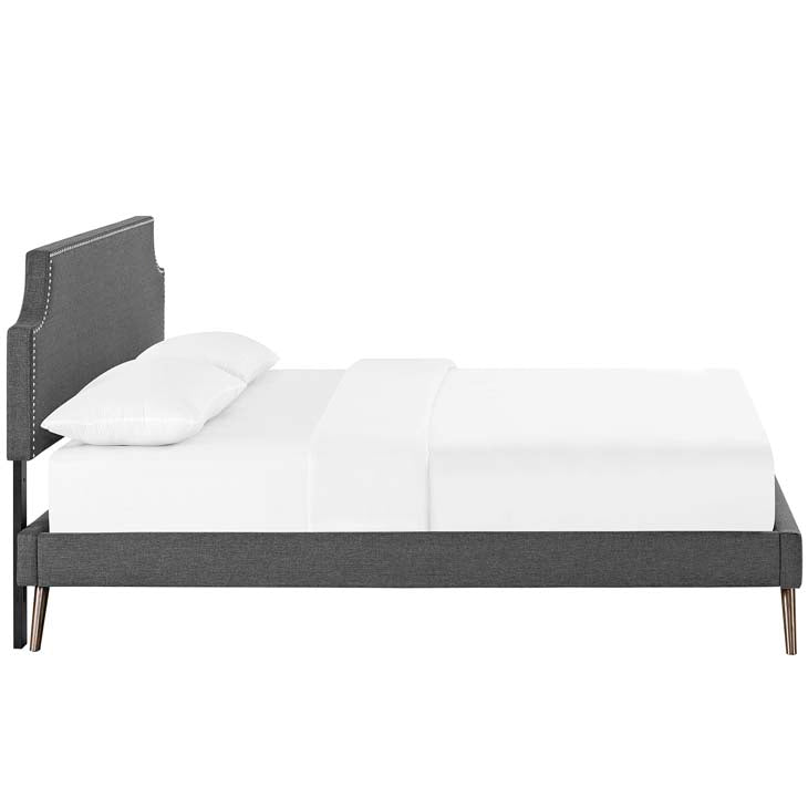 Conner Full Platform Bed with Round Splayed Legs - living-essentials