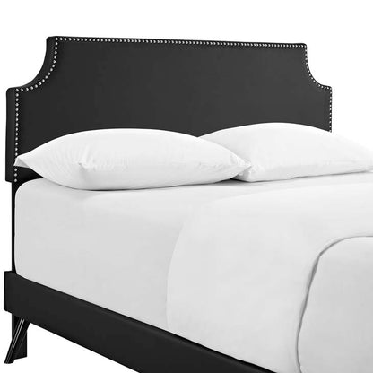 Conner Queen Platform Bed with Round Splayed Legs - living-essentials