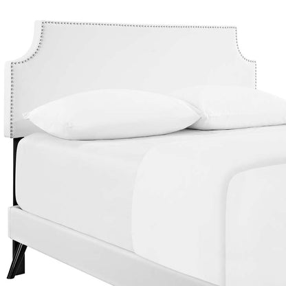 Conner Queen Platform Bed with Round Splayed Legs - living-essentials