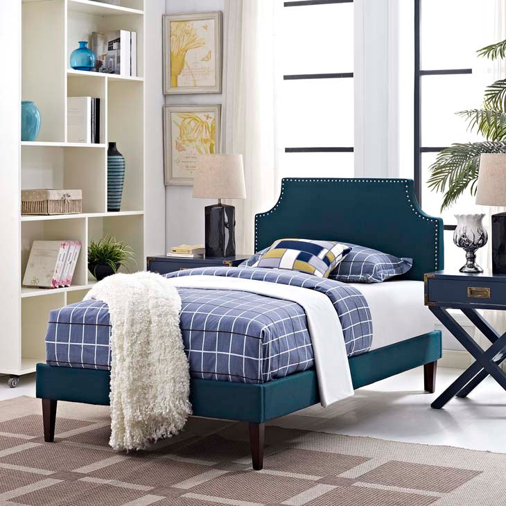 Conner Twin Platform Bed with Squared Tapered Legs - living-essentials