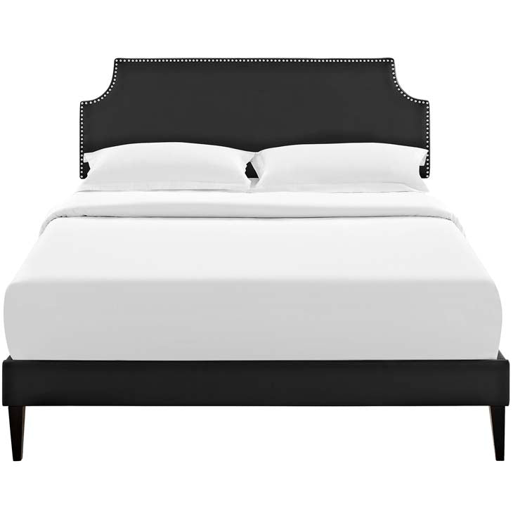 Conner Queen Platform Bed with Squared Tapered Legs - living-essentials