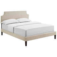 Conner King Platform Bed with Squared Tapered Legs - living-essentials