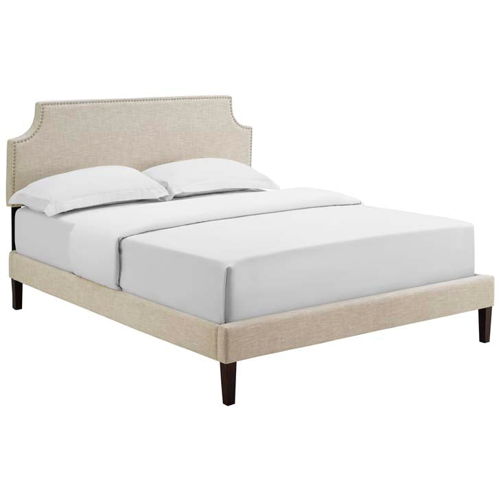 Conner King Platform Bed with Squared Tapered Legs - living-essentials