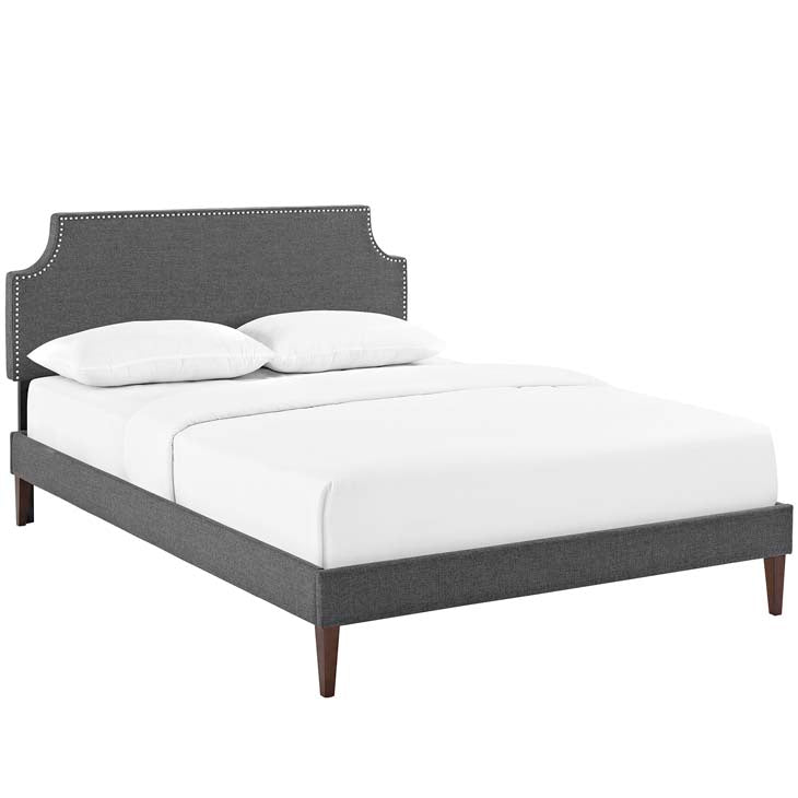 Conner King Platform Bed with Squared Tapered Legs - living-essentials