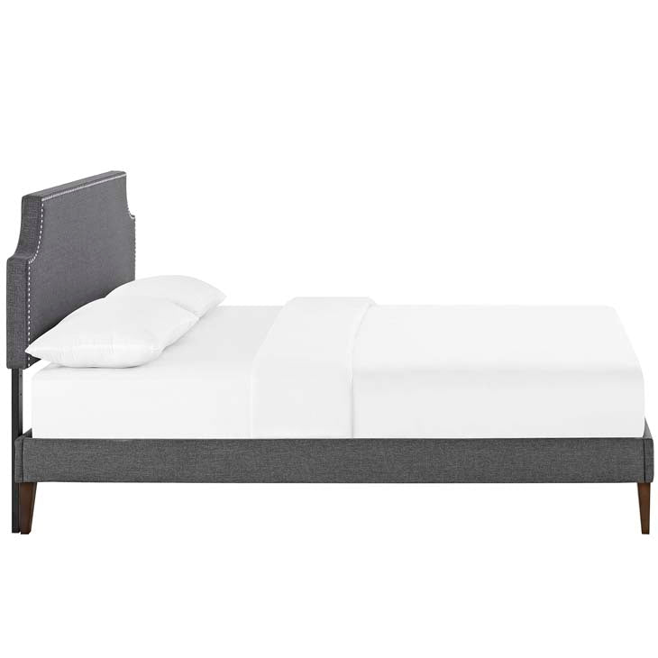 Conner King Platform Bed with Squared Tapered Legs - living-essentials