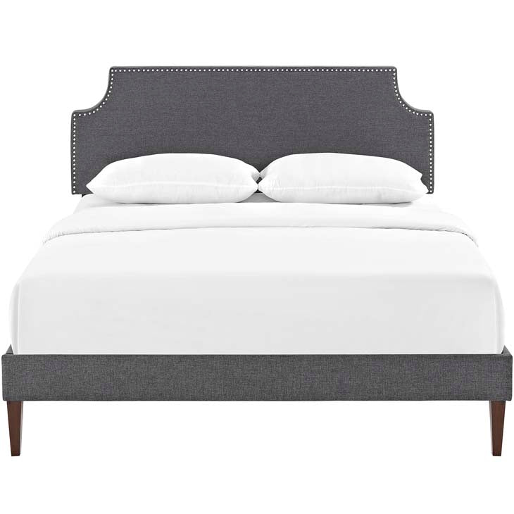 Conner King Platform Bed with Squared Tapered Legs - living-essentials