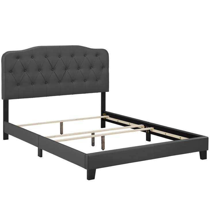 Alicia King Faux Leather Bed - living-essentials