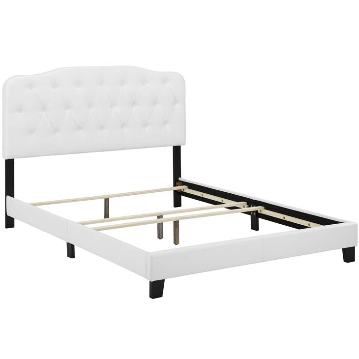Alicia King Faux Leather Bed - living-essentials