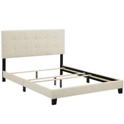 Amira Queen Upholstered Fabric Bed - living-essentials