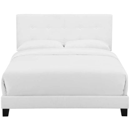 Amira Queen Upholstered Fabric Bed - living-essentials