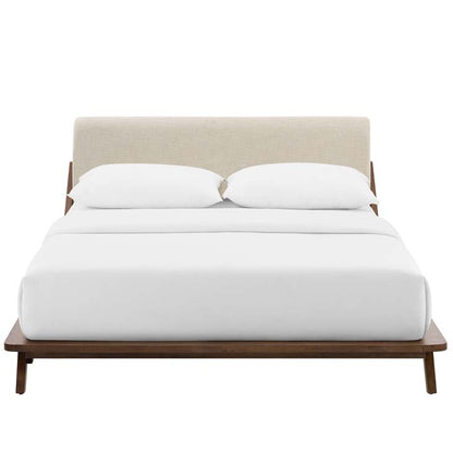 Luella Queen Upholstered Fabric Platform Bed - living-essentials