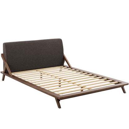 Luella Queen Upholstered Fabric Platform Bed - living-essentials