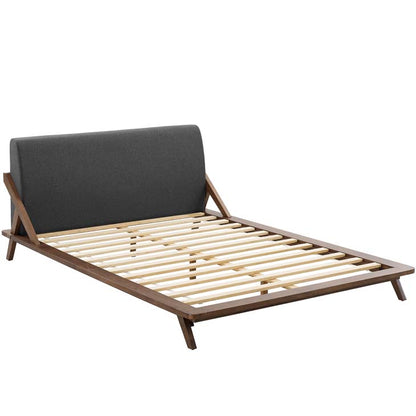 Luella Queen Upholstered Fabric Platform Bed - living-essentials