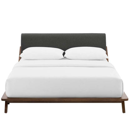 Luella Queen Upholstered Fabric Platform Bed - living-essentials