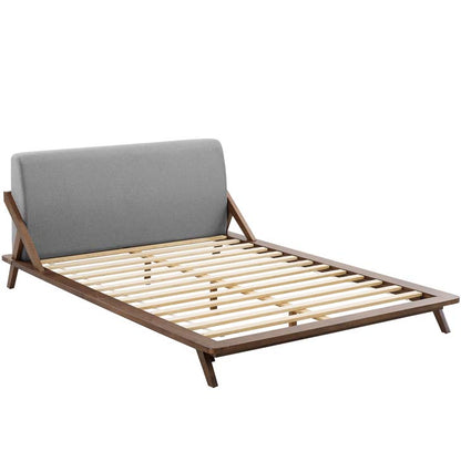 Luella Queen Upholstered Fabric Platform Bed - living-essentials