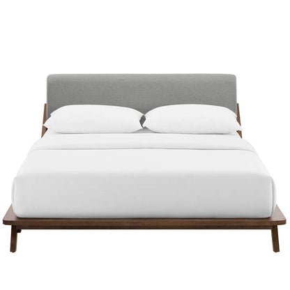 Luella Queen Upholstered Fabric Platform Bed - living-essentials