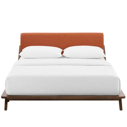 Luella Queen Upholstered Fabric Platform Bed - living-essentials