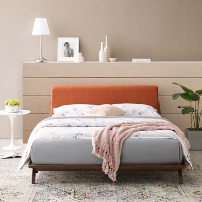 Luella Queen Upholstered Fabric Platform Bed - living-essentials