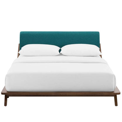 Luella Queen Upholstered Fabric Platform Bed - living-essentials