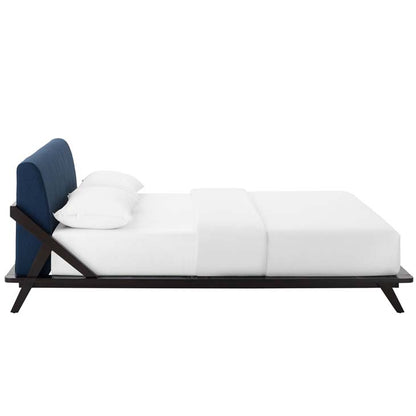 Luella Queen Upholstered Fabric Platform Bed - living-essentials