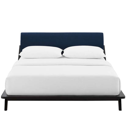 Luella Queen Upholstered Fabric Platform Bed - living-essentials