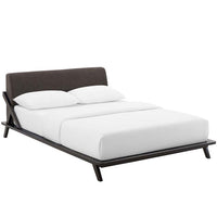Luella Queen Upholstered Fabric Platform Bed - living-essentials