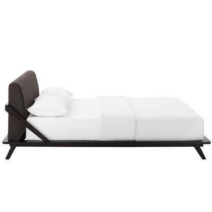 Luella Queen Upholstered Fabric Platform Bed - living-essentials