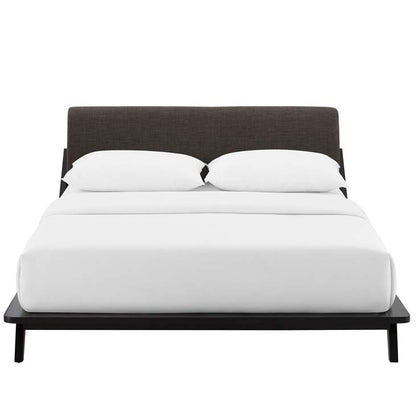 Luella Queen Upholstered Fabric Platform Bed - living-essentials