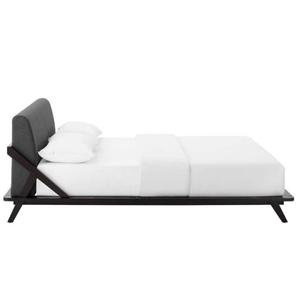 Luella Queen Upholstered Fabric Platform Bed - living-essentials