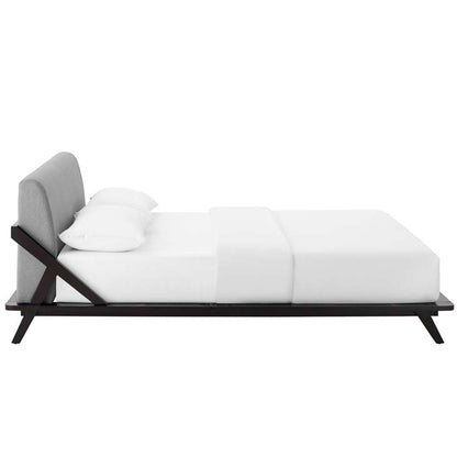 Luella Queen Upholstered Fabric Platform Bed - living-essentials