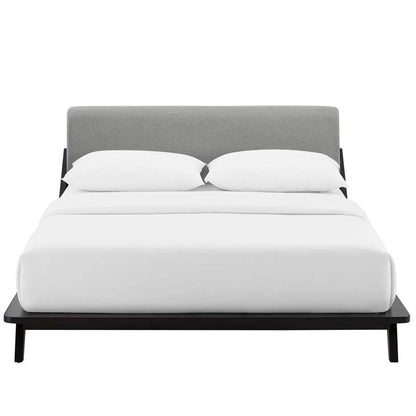 Luella Queen Upholstered Fabric Platform Bed - living-essentials