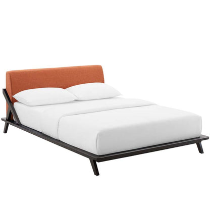 Luella Queen Upholstered Fabric Platform Bed - living-essentials